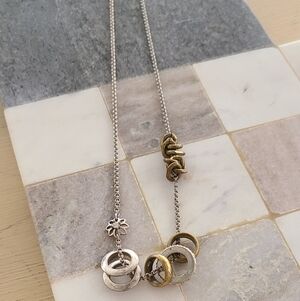 Elegant Silver and Gold Necklace